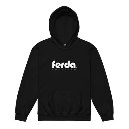 FERDA Youth Branded Block Skull Hoodie