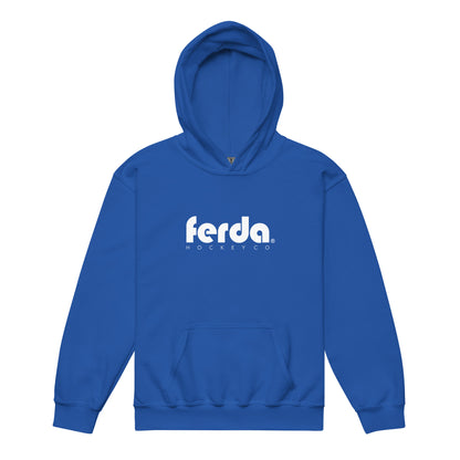 FERDA Youth Branded Block Skull Hoodie